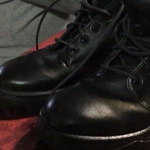 Rocky Mens tmc duty Boots Black Size 7.5   Plain toe chukka